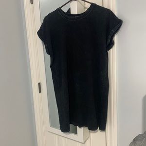 black t-shirt dress